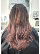 シャルティア(SHALLTIA)&nbsp;ピンクバレイヤージュ【山口市美容室】【山口市ハイトーン】