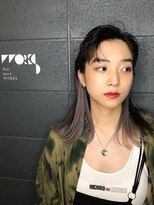 ワークス 下北沢(WORKS)&nbsp;かき上げ無造作外人風イヤリングカラー【下北沢】