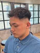 エリマ 横浜西口(elima) 強めのカール感で作るプードルパーマ×刈り上げマッシュ