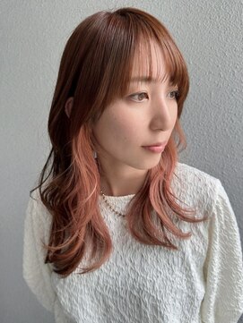 ブロンド 町田(BLONDE) アプリコットオレンジ/インナーカラーピンク/インナーカラー