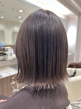 アース 天満橋店(HAIR & MAKE EARTH) カット+ブリーチなし秋カラー+チョコレートブラウン+艶髪ケア