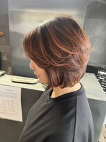 リンダイーロ(Linda Hiro)&nbsp;【札幌円山】グラボブ/バレイヤージュ/オレンジ/ダブルカラー