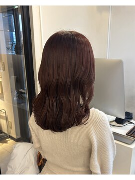 アコロン(acoron) 韓国風ミディアムレイヤー/波巻き/ブラウンカラー