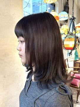 フェイバー 警固店(FAVOR) ラベンダー/レイヤーカット/透明感カラー