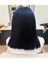 ケア アンド デザイン ココロ(care&design KOKORO) ワンブリーチで叶うブルーブラックカラー♪