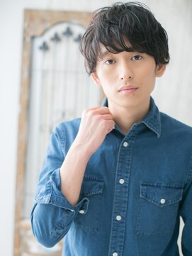 メンズヘア ビーセカンド 草加店(MENS HAIR B-2) くしゃっとパーマ◎クラウドマッシュA(草加)(メンズカット)