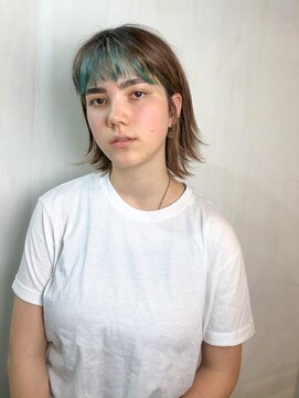 ヘアサロンエム 渋谷店(HAIR SALON M) クールショート/ボブルフ/ピンクベージュ/シルバーカラー