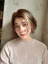 マノハル(MANOHARU)&nbsp;【マノハルスタイル】ショートボブ×ハイライトベージュ