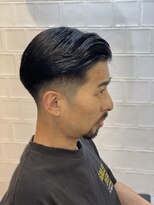 メリケンバーバーショップ フクオカ(MERICAN BARBERSHOP FUK)&nbsp;かき上げヘアショートレイアーくせ毛風パーマコンマヘア51