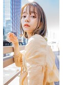 sungoose　ショートボブニュアンスカラーセンターパート
