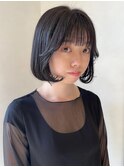 テリちゃん風暗髪ボブ