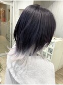 dark violet*white silver