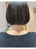 ブルーム ヘア デザイン(bloom hair design) ミニボブにハイトーンを被せて。