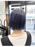【フルブリーチ】ディープラベンダー × パツっとボブ
