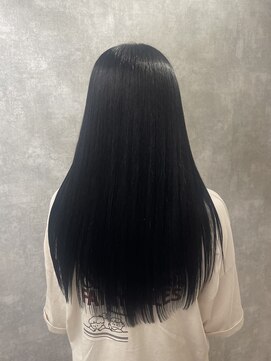 ラボヌールヘアー 宇都宮店(La Bonheur hair) 黒髪ロング♪ブルーブラック