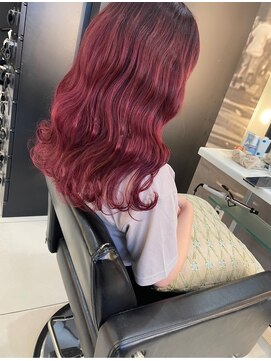 ソーホーニューヨーク 函館店(SOHOnewyork) レッドピンク/ブリーチ/函館/五稜郭/美容室/髪質改善