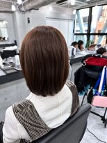 エンディアリング 東銀座(Endearing)&nbsp;黒髪/グレーベージュ/レイヤーロング/前髪パーマ/銀座/東銀座