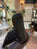 ロッソバイアルター 鎌取(ROSSO by aL-ter)&nbsp;【グレーベージュ/黒髪/レイヤーロング】千葉香奈　#鎌取駅