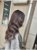 大人可愛いグレージュカラー&フェイスフレーミングシルバー!