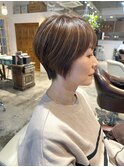 30代40代50代与野/大人似合わせカット/白髪ぼかしくびれショート