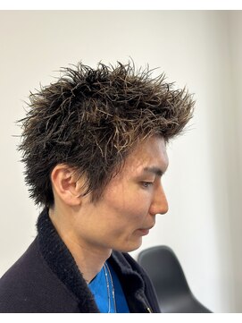 ブライト(BRIGHT) ［BRIGHT］スパイキーショート+ピンパーマ［静岡/メンズ］