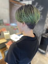 アンドライフ 市原店(AND LIFE)&nbsp;ショート×ブリーチ【silver×mint】