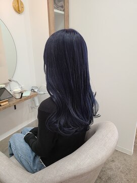 シア 綾瀬店(SHEER) ネイビーブルーカラー/オージュアトリートメント