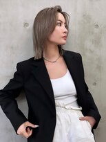 ソルトウォーター(SALT WATER) レイヤーカット/ブラウン/韓国ヘアー/ブリーチ/恵比寿