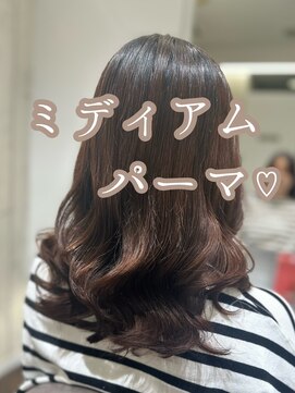 アピッシュ ギンザ(apish ginza) 浅子小百合/韓国風パーマに飽きた方ミディアムコテ巻き風パーマ