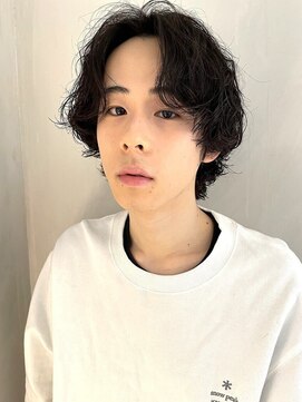 グリーン 表参道(green) 【green表参道】センターパート/メンズパーマ