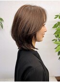 ミディアムレイヤー　大人ミディアム　広尾　恵比寿　30代　40代