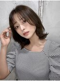 20代30代ワンホンくびれコテ巻き風リバースカール韓国風パーマ