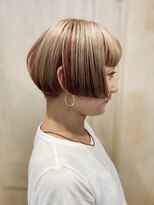 ヘアーリゾートガーデン 南林間店(Hair Resort Garden)&nbsp;デザインカラー/ピンクオレンジがカワイイアンブレラ