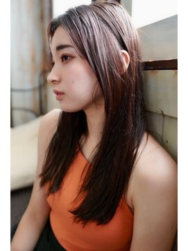 クレドガーデン 柏(CRED GARDEN) 髪質改善大人可愛いストレートロング艶バイオレット20代30代40代