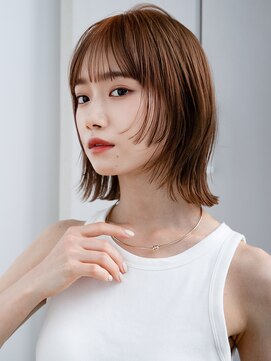 エインアンリー 表参道(AIN.ANLY.) ☆ぱっつん前髪薄めバング長めバング切りっぱなしボブミニボブ