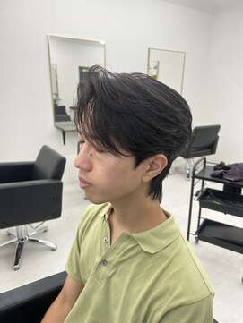 ステージ(STAGE) ダウンパーマ　ニュアンスパーマ　センターパート