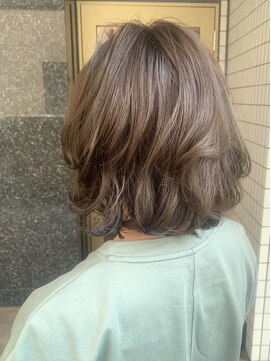 レック(Rec.) ボブ/酸性デジタルパーマ/オリーブベージュ/イルミナカラー