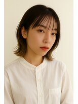 エルムバイエント(elm by emt)&nbsp;外はねボブ×ベージュカラー