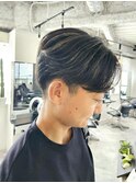 コンマヘア 韓国ヘア メンズハイライト