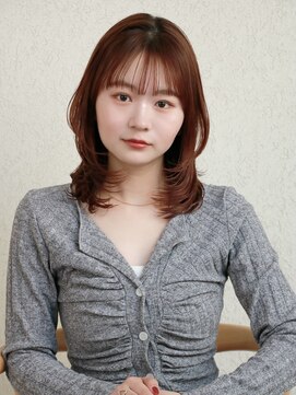 ガーデン オオタカノモリ(garden otakanomori) 簡単スタイリングトレンド内巻きフェイスレイヤーミディアム