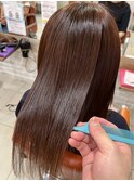髪質改善ストレートでカラーしても艶髪ストレート　大森