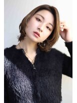 ヘアーパレス フタバ(Hair palace FUTABA)&nbsp;ウルフボブ/ミディアムウルフ/ヘーゼルブラウン