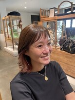 レポ カネリ(Lepo:kaneli)&nbsp;オレンジベージュインナーカラーロブ