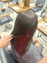 ハレル 戸塚(HAREru.)&nbsp;インナーカラー赤ピンク