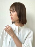 透明感◎ワンレンボブ/アッシュベージュ/大人ガーリーp戸田公園
