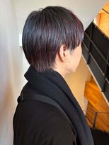 アコット(Acotto.)&nbsp;ブラック×ワインレッドのアンブレラカラー