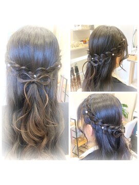 Hair Styling えむ ハーフアップ