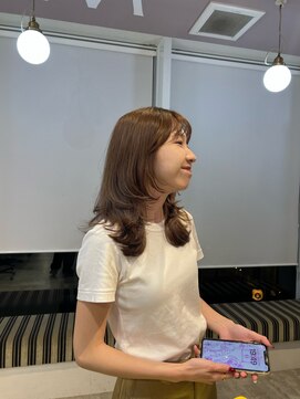 オルセン(OLSEN) ブリーチなしダブルカラー×レイヤーカット