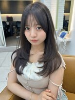 レイリー 原宿 表参道(Rayreee)&nbsp;小顔見せレイヤーカット/ショコラグレージュ/前髪/顔まわり