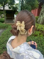 ロウスリー(Lowsly)&nbsp;浴衣ヘアセット　浴衣アレンジ　お呼ばれヘア